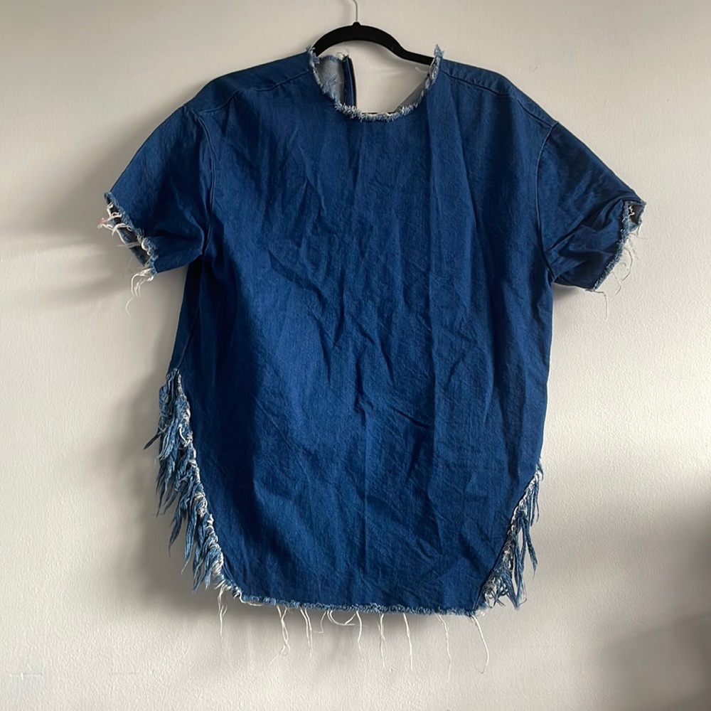 Jeans top /dress over sized tee
